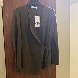 Zara Women's Olive Cardigan